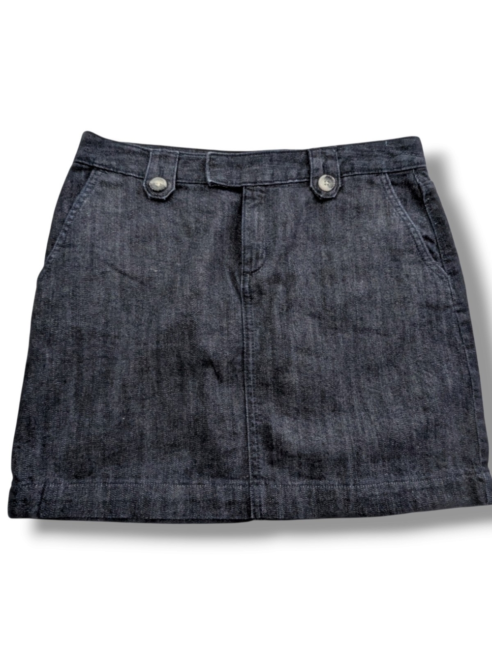 Vintage Banana Republic Dark Gray Denim Mini Skirt, Size 10